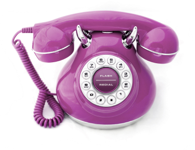 Purple Vintage Phone